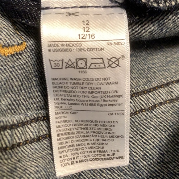 GAP 1969 Dark Girlfriend Cuffed Denim Shorts - Picture 8 of 9